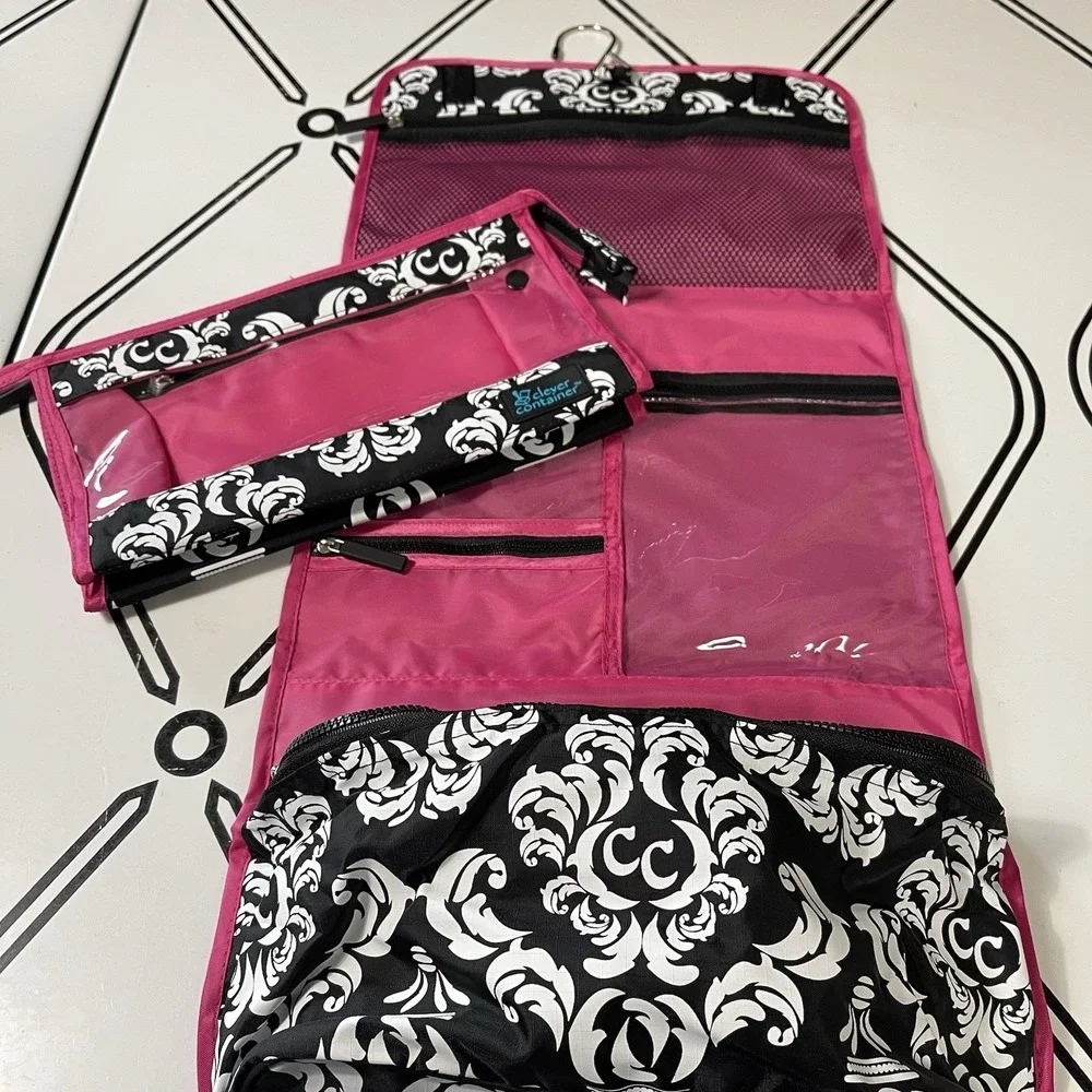 Makeup Travel Toiletries 2-Piece‎ Bag Dorm Bathroom Organization Storage